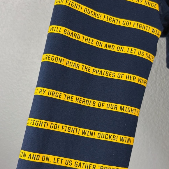 Oregon Ducks Yellow Stripe Sleeve 1/4 Zip Jacket - Picture 3 of 9